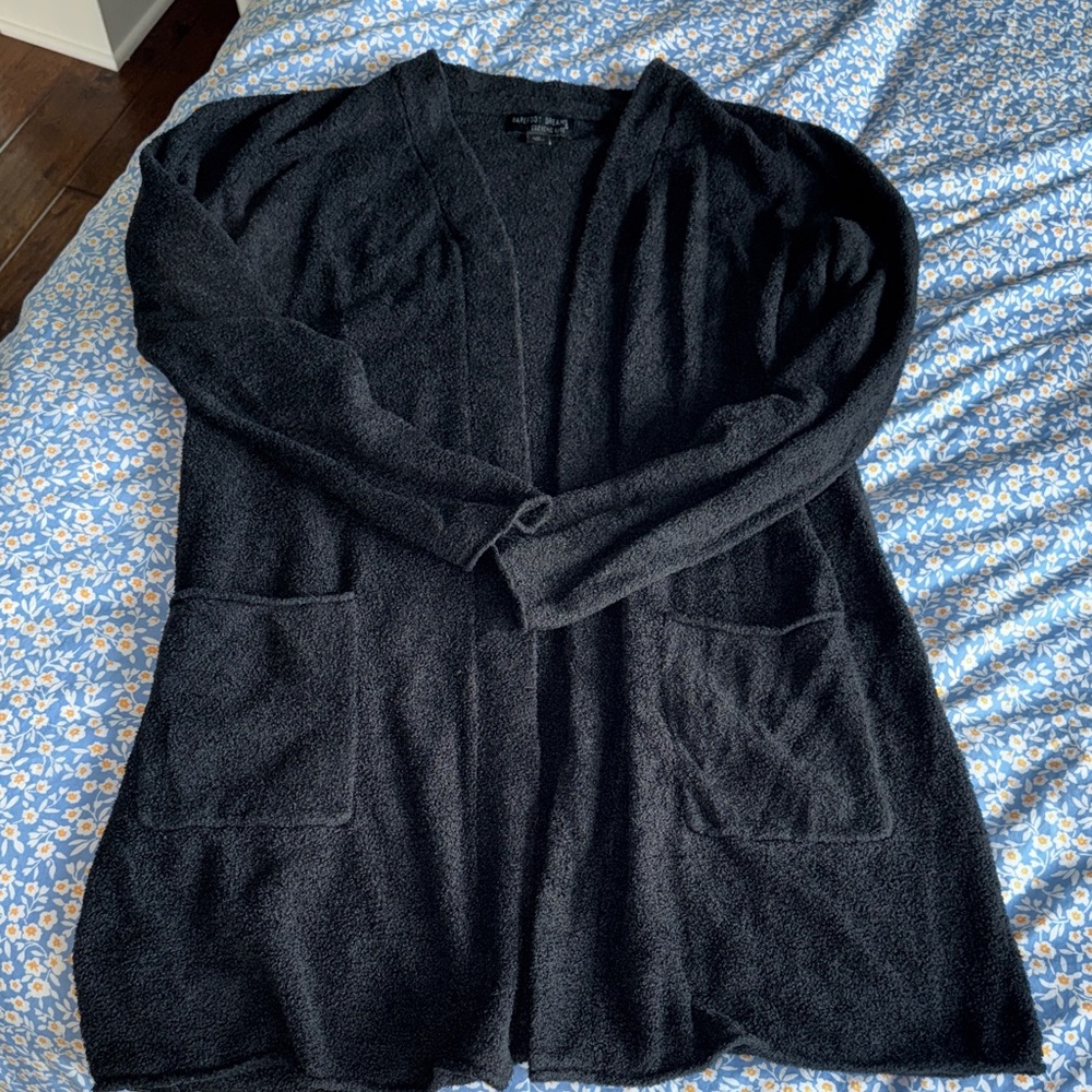 Barefoot Dreams Charcoal CozyChic Lite Cardigan